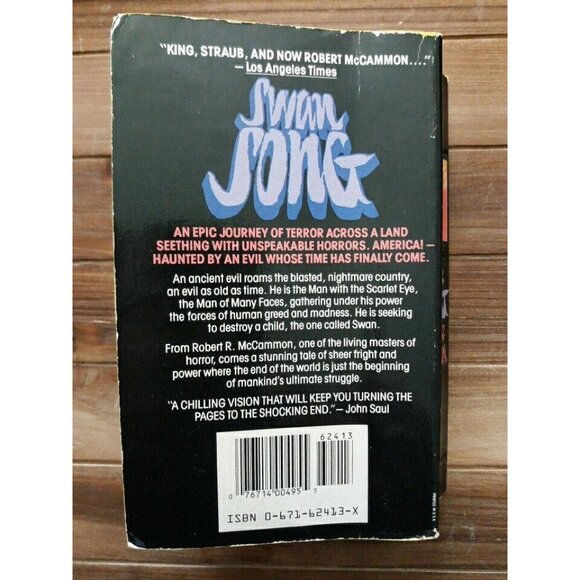Swan Song Robert McCammon Pocket Books Paperback 1st 1987 Dystopian Horr… - Picture 4 of 11